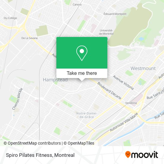 Spiro Pilates Fitness map