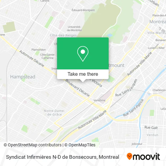 Syndicat Infirmières N-D de Bonsecours map