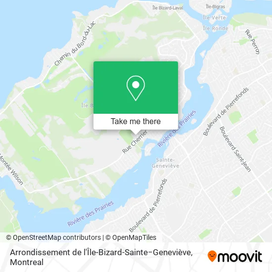 Arrondissement de l'Île-Bizard-Sainte−Geneviève map