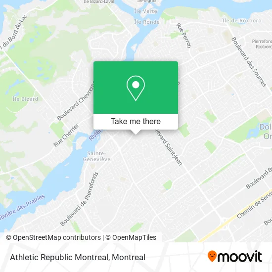 Athletic Republic Montreal map