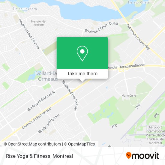 Rise Yoga & Fitness map