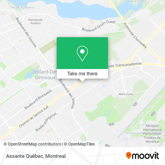 Assante Québec map