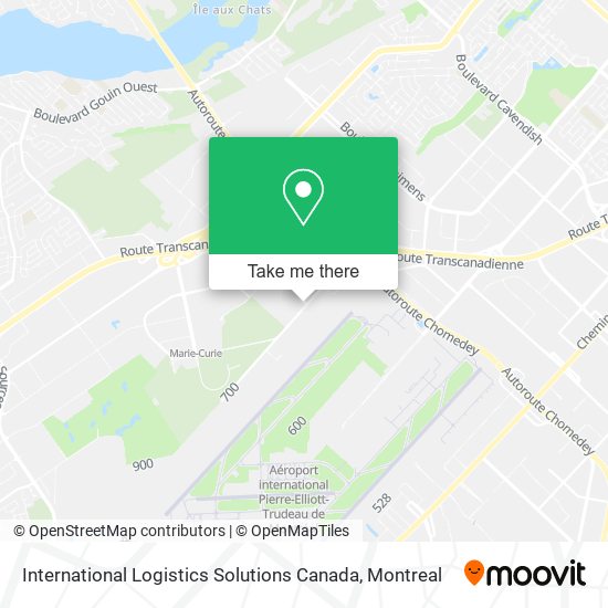 International Logistics Solutions Canada map