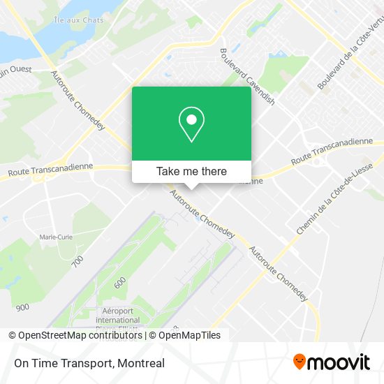 On Time Transport map
