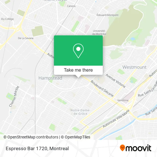 Espresso Bar 1720 map