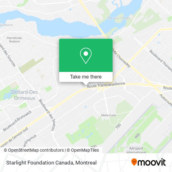 Starlight Foundation Canada map