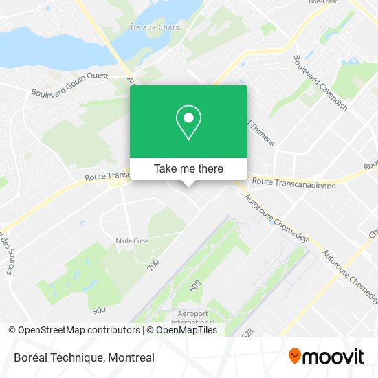 Boréal Technique map