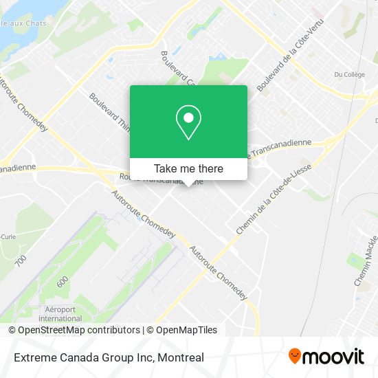 Extreme Canada Group Inc map