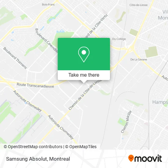 Samsung Absolut map