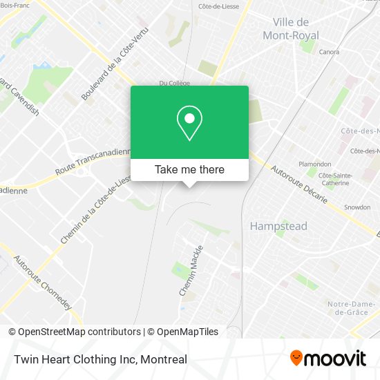 Twin Heart Clothing Inc map