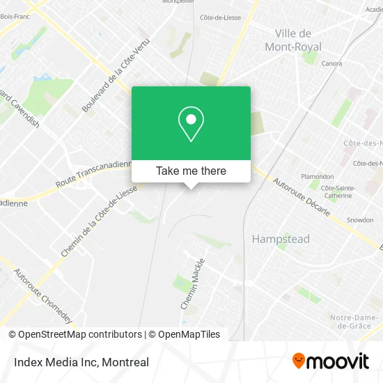 Index Media Inc map