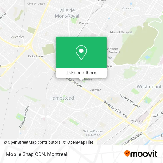 Mobile Snap CDN map