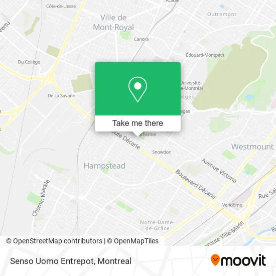 Senso Uomo Entrepot map