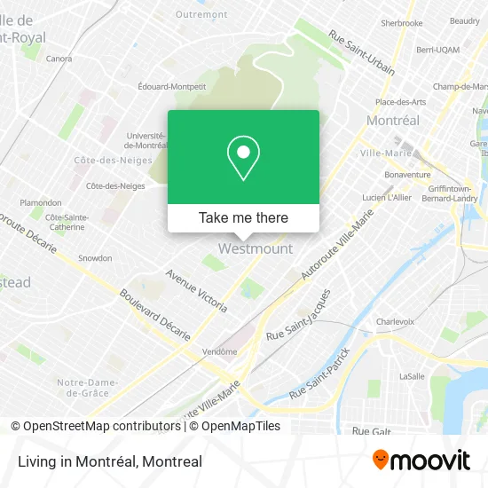 Living in Montréal map