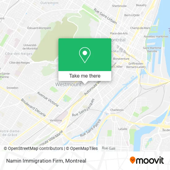 Namin Immigration Firm map