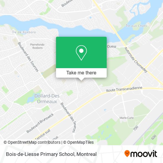 Bois-de-Liesse Primary School map