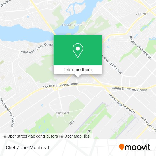 Chef Zone map