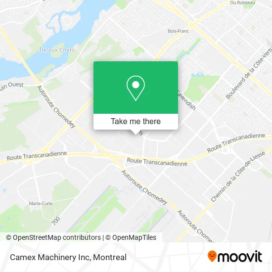 Camex Machinery Inc map