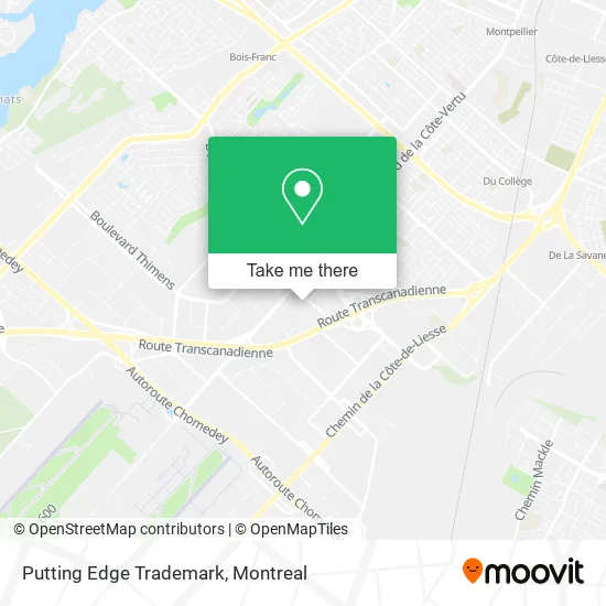 Putting Edge Trademark map