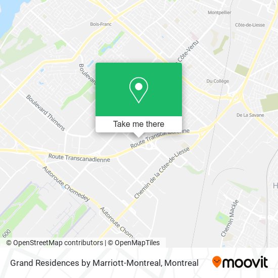 Grand Residences by Marriott-Montreal map