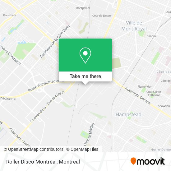 Roller Disco Montréal map