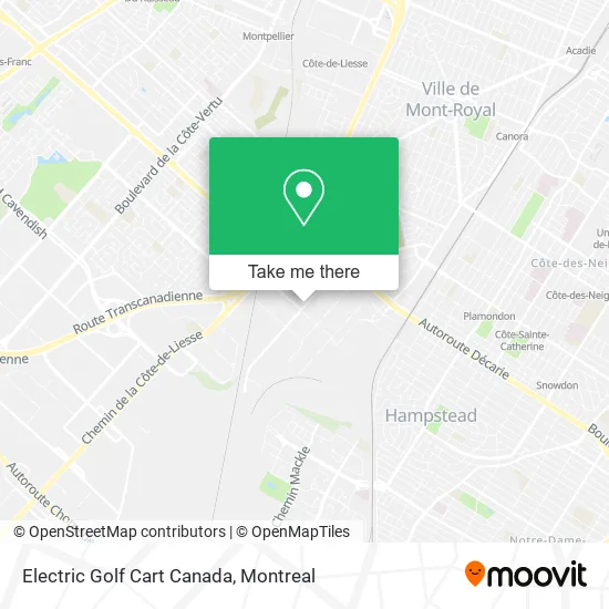 Electric Golf Cart Canada map