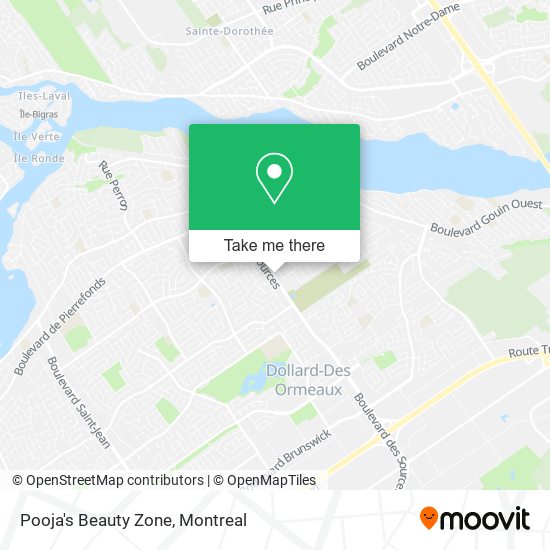 Pooja's Beauty Zone map