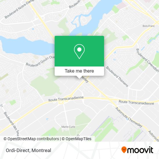 Ordi-Direct map