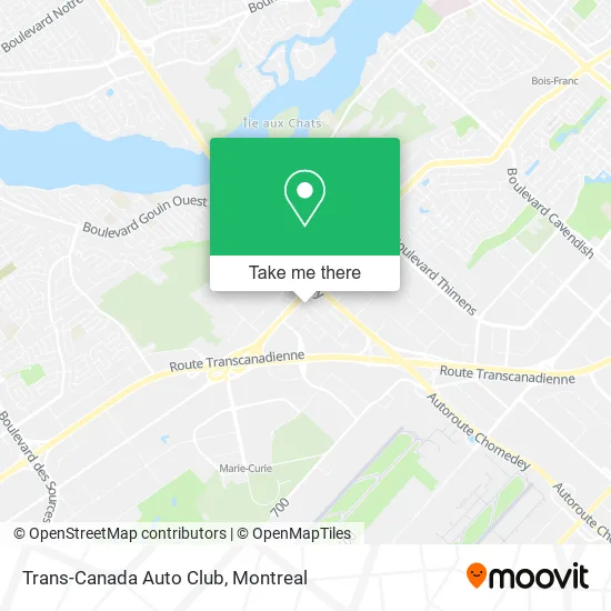 Trans-Canada Auto Club map