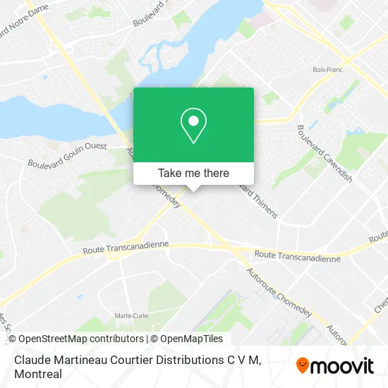 Claude Martineau Courtier Distributions C V M map