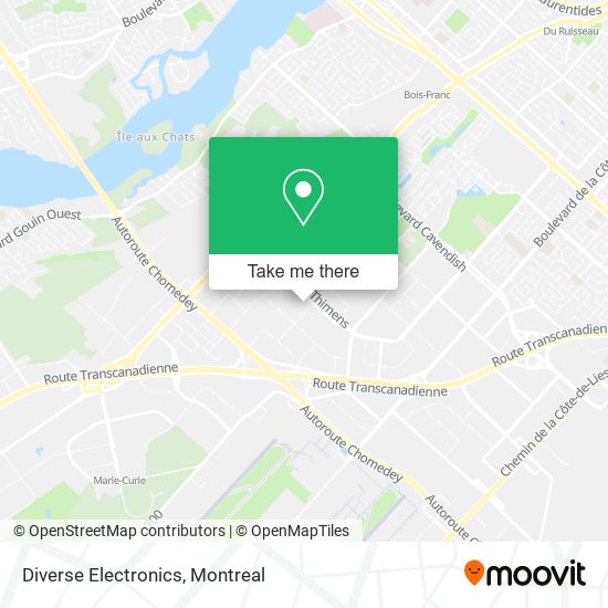 Diverse Electronics map