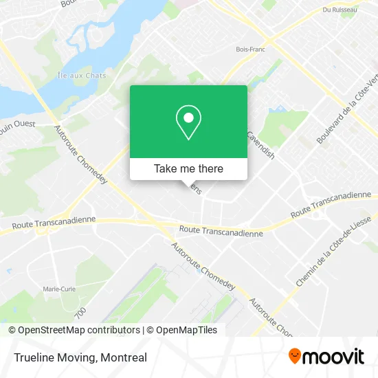 Trueline Moving map