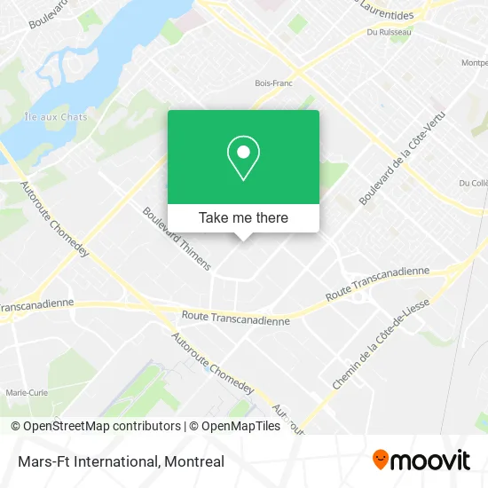 Mars-Ft International map