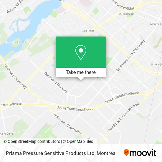 Prisma Pressure Sensitive Products Ltd map
