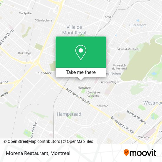 Morena Restaurant map