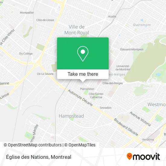 Église des Nations map