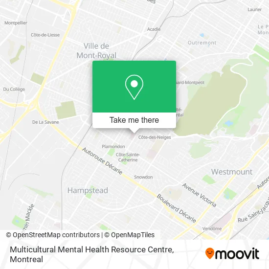 Multicultural Mental Health Resource Centre map
