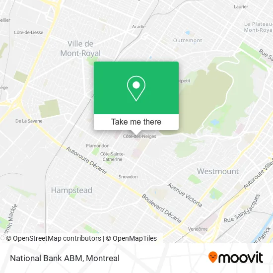 National Bank ABM map