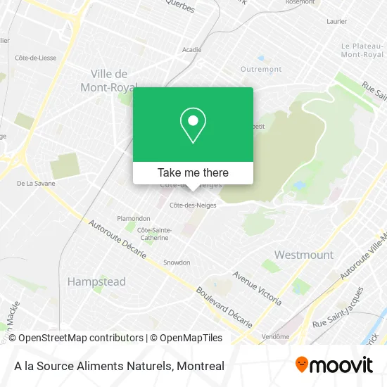 A la Source Aliments Naturels map