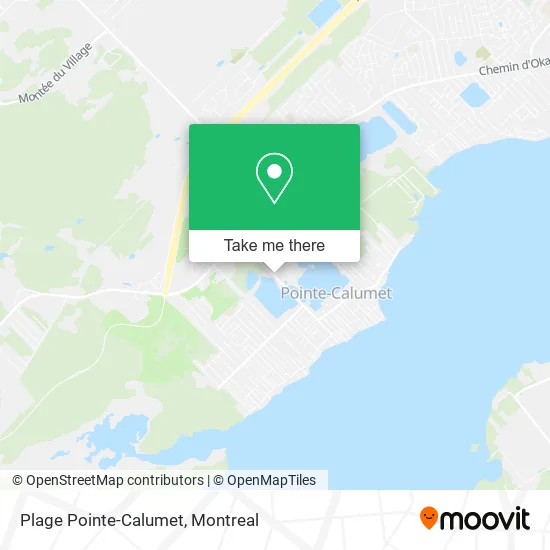 Plage Pointe-Calumet map