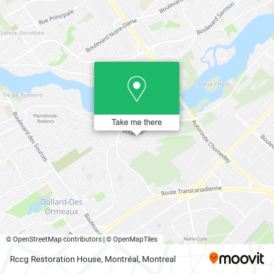 Rccg Restoration House, Montréal map