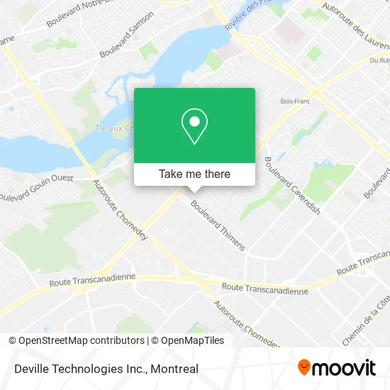 Deville Technologies Inc. map
