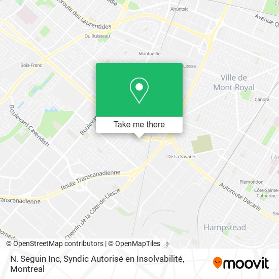 N. Seguin Inc, Syndic Autorisé en Insolvabilité map