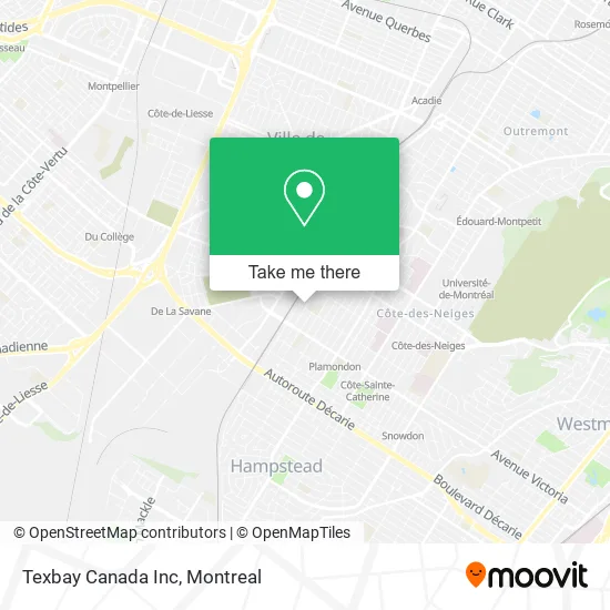 Texbay Canada Inc map