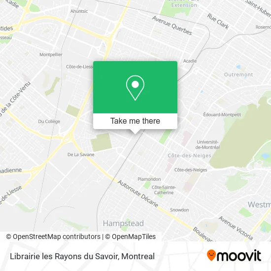 Librairie les Rayons du Savoir map