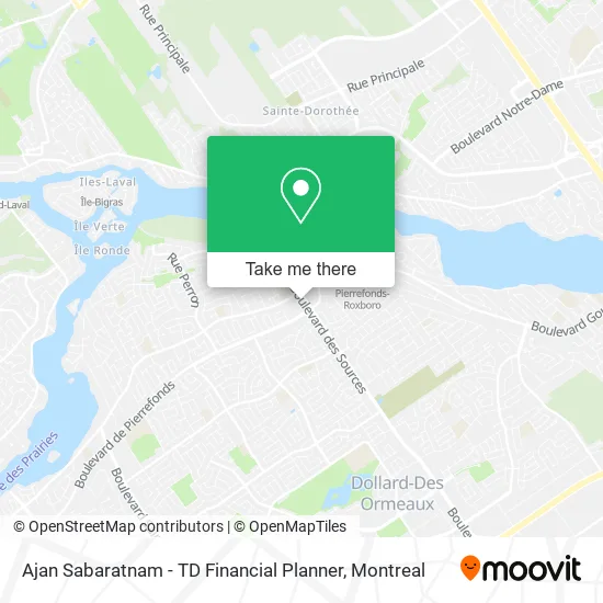Ajan Sabaratnam - TD Financial Planner map