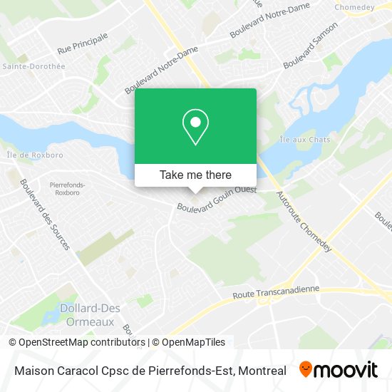 Maison Caracol Cpsc de Pierrefonds-Est map