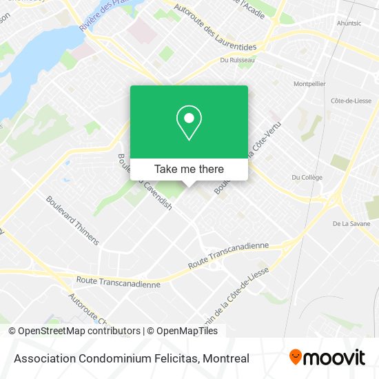 Association Condominium Felicitas map