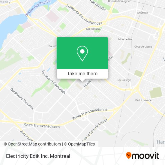 Electricity Edik Inc map