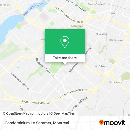 Condominium Le Sommet map